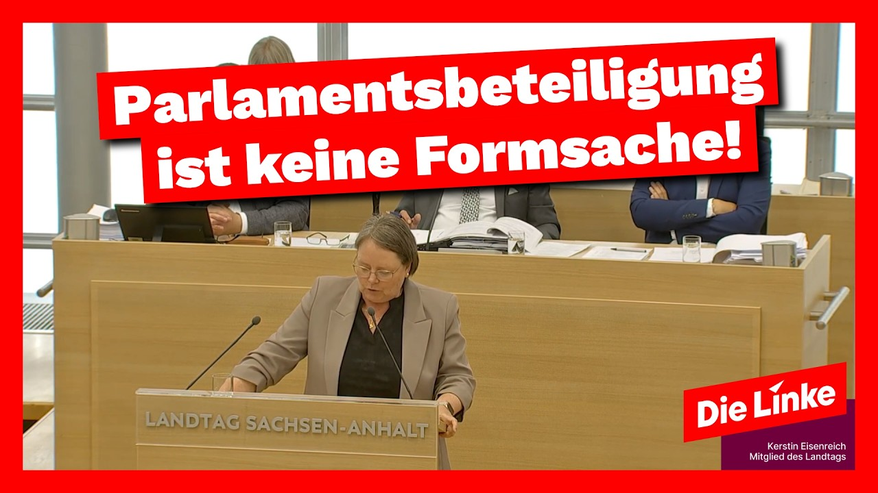 Kerstin Eisenreich: Parlamentsbeteiligung ist keine Formsache!